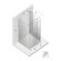 Душевое ограждение R 90x100x200 Avexa white New Trendy белый арт. EXK-2885