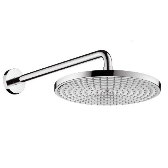 Hansgrohe верхний душ с настенным кронштейном, Raindance S, глянцевый хром арт. 27492000