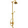 Душевая стойка с душевым комплектом и верхним душем CISAL Arcana Toscana цвет: золото/белый арт. TS00414024