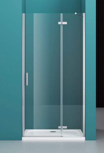 BelBagno Душевая дверь без ответного пристенного магнитного профиля, левая 100x195, KRAFT, арт. KRAFT-60/40-C-Cr-L