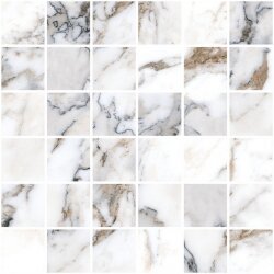 K949879LPR1VTE0 Marble-X Мозаика Бреча Капрайа Белый ЛПР 30x30 (5x5) VITRA  арт. УТ-00016369 K949879LPR1VTE0 Marble-X Мозаика Бреча Капрайа Белый ЛПР 30x30 (5x5) VITRA  арт. УТ-00016369
