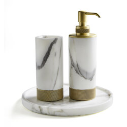 3SC Комплект: стакан, дозатор и лоток,  Apuana 2.0 цвет: золото арт. AP99AGD