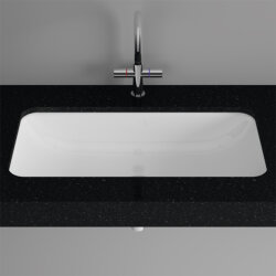 Раковина Bette One встраиваемая снизу, 76.7х40х13см, с шумоизоляцией без перелива сталь цвет: белый, арт. A137-000