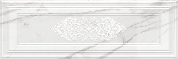 14041R\3F Керамический декор 40x120 Прадо белый панель глянцевый обрезной в Москве