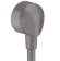 Hansgrohe шланговое подключение без клапана обратного тока, FixFit, матовый серый арт. 27454340