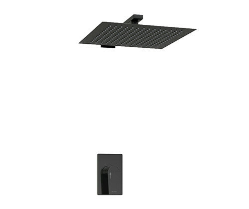 Встраиваемый комплект для душа с верхней душевой насадкой А66181 WasserKRAFT Glan 6600 цвет: Черный