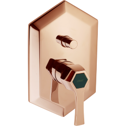 Однорычажный смеситель для ванны/душа CISAL Cherie цвет: золото розовое/черный матовый арт. CH0021007E Однорычажный смеситель для ванны/душа CISAL Cherie цвет: золото розовое/черный матовый арт. CH0021007E