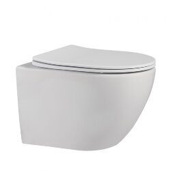 Унитаз ABBER Bequem подвесной безободковый цвет: белый матовый, арт. AC1100MW