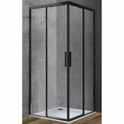 Душевой уголок Vincea (Италия), 100x100 профиль Черный стекло прозрачное Soft - VSS-3SO100CLB Душевой уголок Vincea (Италия), 100x100 профиль Черный стекло прозрачное Soft - VSS-3SO100CLB