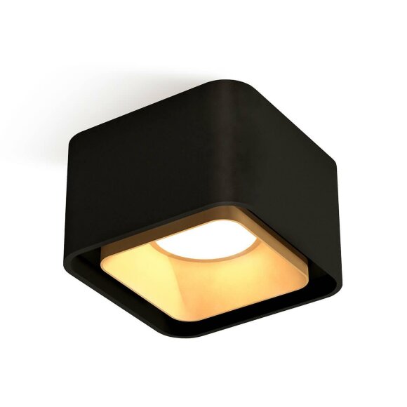 Комплект накладного светильника (C7833 + N7704) современный XS7833004, Ambrella light цвет: черный