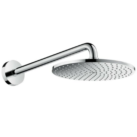 Hansgrohe верхний душ с настенным кронштейном, Raindance S, глянцевый хром арт. 27607000