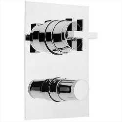 Встраиваемый термостатический смеситель с переключателем на 2 положения CISAL Barcelona цвет хром арт. BA01840321 Встраиваемый термостатический смеситель с переключателем на 2 положения CISAL Barcelona цвет хром арт. BA01840321