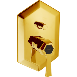 Однорычажный смеситель для ванны/душа CISAL Cherie цвет: золото/черный матовый арт. CH0021007C Однорычажный смеситель для ванны/душа CISAL Cherie цвет: золото/черный матовый арт. CH0021007C