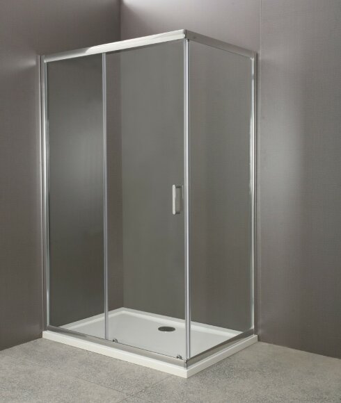 BelBagno Душевой уголок 110x185 глянцевый хром, Uno, арт. UNO-AH-1-110/80-C-Cr