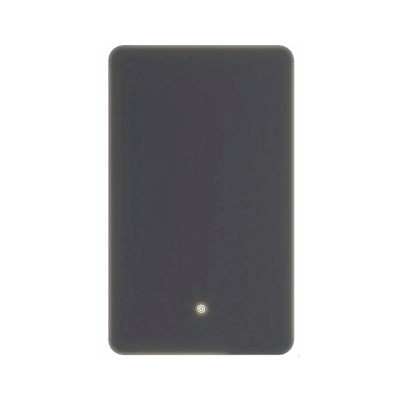 Зеркало, LED, c кнопкой вкл. (600x30х1000), U945.MR600, Black&White арт. 945.MR600
