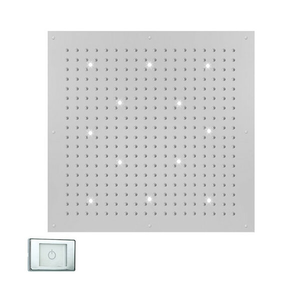 Верхний душ DREAM-XL 1000x1000мм, с 12 LED (белый), блок питания/управления BOSSINI Cube арт. WI0383.030 цвет: хром