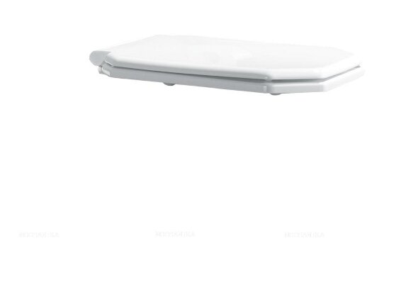 Крышка пластик для подвесного унитаза (петли хром) микролифт Boheme Hermitage арт. BH-946 цвет: белый