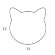 Костер детский Cat ADJ Италия, 12x12 цвет: панна котта (белый) арт. 0013.16/10