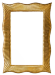 Зеркало Soho 100x70 см ПУ с подсветкой цвет: золото ArmadiArt арт. 563