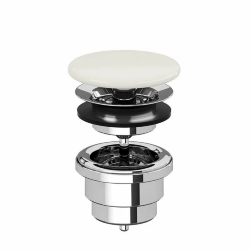 Универсальный донный клапан Cielo click-clack, арт. PIL01 TL, Talco- белый матовый Универсальный донный клапан Cielo click-clack, арт. PIL01 TL, Talco- белый матовый