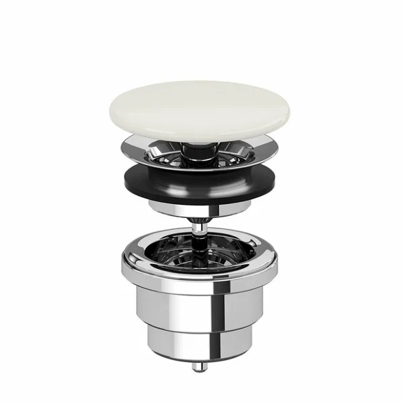 Универсальный донный клапан Cielo click-clack, арт. PIL01 TL, Talco- белый матовый