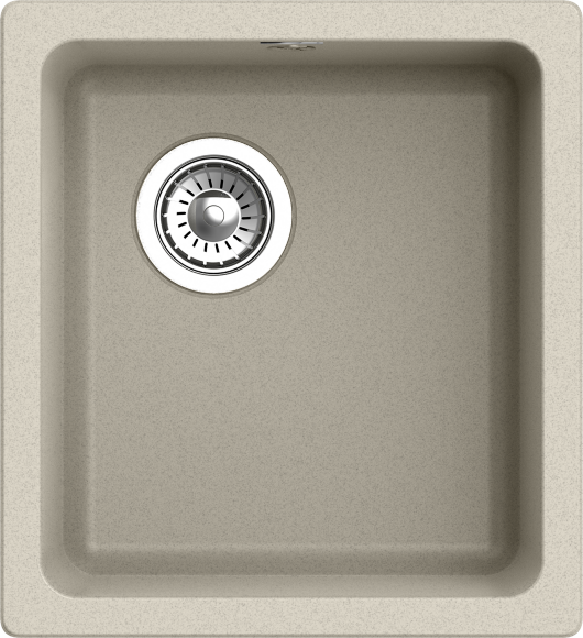 Кухонная мойка Berkana 415x455, 1 чаша, Rivelato, BK-35 beige scuro цвет: бежевый