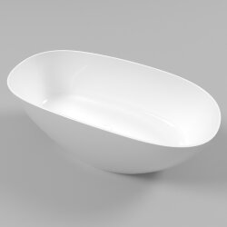 Ванна из искусственного камня 160х75 Whitecross Onyx 0204.160075.100 цвет: белый глянец