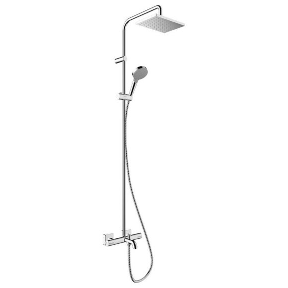 Hansgrohe душевая система с термостатом для ванны, Vernis Shape, глянцевый хром арт. 26284000