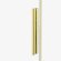 Шторка для ванны 80 см Smart light gold New Trendy светлое золото арт. EXK-4302