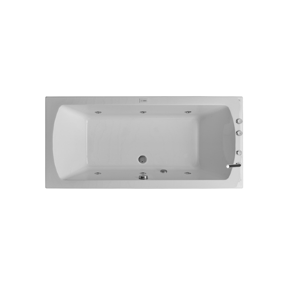 Ванна Noken 180х90 см комплектация Hydro со смесителем на борту, левая - N710001302