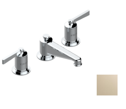 Смеситель для раковины на три отверстия устанавливаемый на борту с донным клапаном, THG Faubourg metal с рукоятками, светлое золото (F30) - G2U-151 Смеситель для раковины на три отверстия устанавливаемый на борту с донным клапаном, THG Faubourg metal с рукоятками, светлое золото (F30) - G2U-151