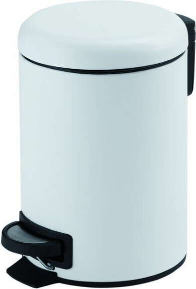 Круглый контейнер для мусора с педалью (5 л.), Potty Gedy, белый арт. 3309(02)