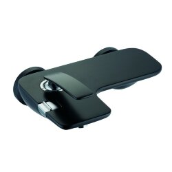 Однорычажный смеситель для ванны и душа, черный матовый, Balance Kludi арт. 524458775 Однорычажный смеситель для ванны и душа, черный матовый, Balance Kludi арт. 524458775