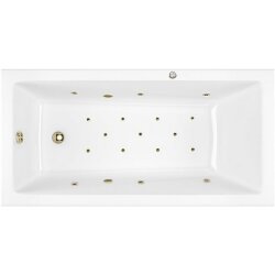 Акриловая ванна Wave 160x80 с гидромассажем Excellent, WAEX.WAV160.80.RELAX.BR