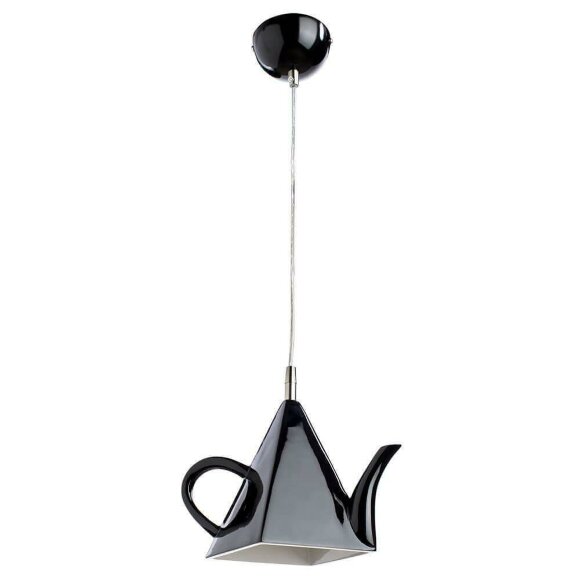 Подвесной светильник, вид прованс Cafeteria Arte Lamp цвет:  черный - A6604SP-1BK