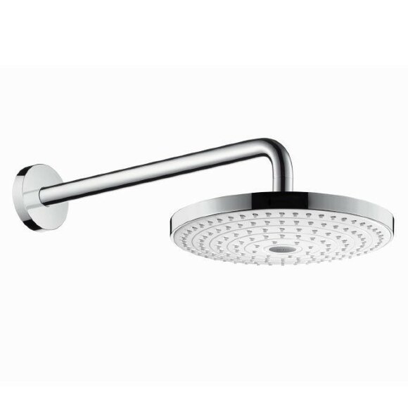 Hansgrohe верхний душ с настенным кронштейном, Raindance Select S, матовый хром арт. 26466400