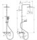 Hansgrohe душевая система с термостатом для ванны, Vernis Shape, матовый черный арт. 26900670