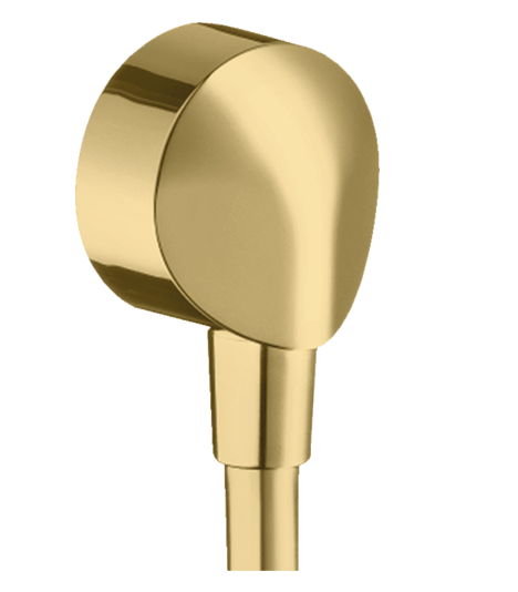 Hansgrohe шланговое подключение без клапана обратного тока, FixFit, глянцевое золото арт. 27454990