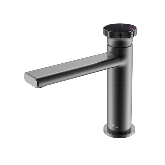 Смеситель для раковины, GF-7107-GM, Gunmetal, Black&White арт. 7107GM