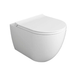 Унитаз подвесной безободковый rimless-глуб.48см, Vignoni Simas, с креп., белый арт. VI28bi