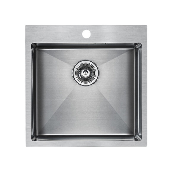 Кухонная мойка из нержавеющей стали Velten Paulmark 510х510мм, PM905151-BS цвет: брашированная нерж. сталь