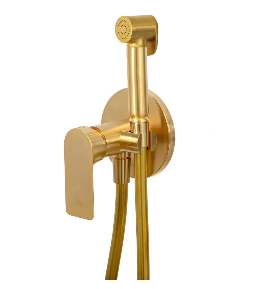 Гигиенический душ со смесителем Remer Infinity I65WBG, цвет: золото