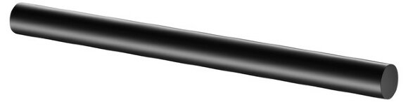 Keuco Полотенцедержатель одинарный неповоротный COLLECTION REVA 340 мм, Сollection reva, 12822 370000 цвет: черный матовый