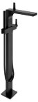 Keuco Однорычажный смеситель для ванны напольный с ручным душем и шлангом, Edition 11, 51127 370100 цвет: черный матовый