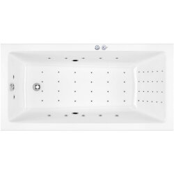 Акриловая ванна Wave 160x80 с гидромассажем Excellent, WAEX.WAV160.80.NANO.CR