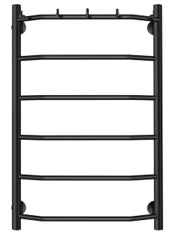 Полотенцесушитель электрический, черный матовый, Secado 80x40, Агата 1 К - 4673739230909