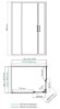 Душевой уголок Lippe 45S07 120х90х190 WasserKRAFT цвет: хром