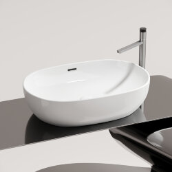 Раковина-чаша накладная, овальная со сливом переливом 61x42x15,5 Ceramica Nova Element арт. CN6064 Раковина-чаша накладная, овальная со сливом переливом 61x42x15,5 Ceramica Nova Element арт. CN6064