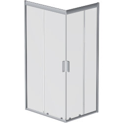 Душевой уголок 100х80 профиль хром матовый стекло прозрачное AM.PM Gem арт. W90G-404-100280-MT