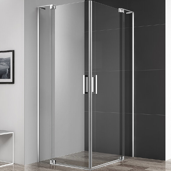 Душевой уголок SLIDER Хром Cezares - SLIDER-AH-2-90/100-100/110-C-Cr